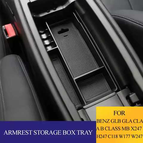 For Mercedes Benz GLB GLA CLA A B Class MB X247 H247 C118 W177 W247 Car Central Armrest Storage Box 
