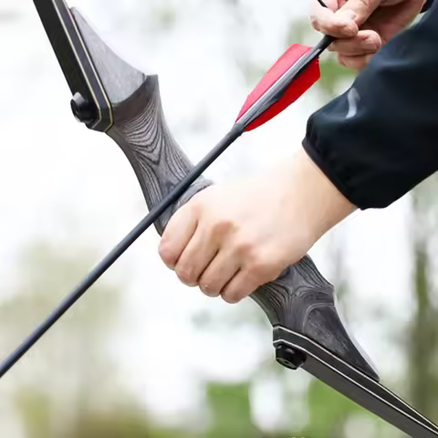 60inch LongBow 25-60lbs Recurve Bow Right Hand Archery Shooting Hunting Takedown Split Bow Wooden Ri