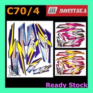 C70 Honda Model 4 Sticker Body Stripe Moritaka Strike C70/4 Motor