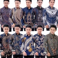 KEMEJA Navy Special batik Shirt/Men's Long-Sleeved batik/Men's batik Shirt/