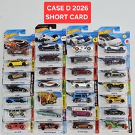 HOT WHEELS CASE D 2026 SHORT CARD FERRARI F40 LAMBORGHINI HURACAN FERRARI 12CILINDRI
