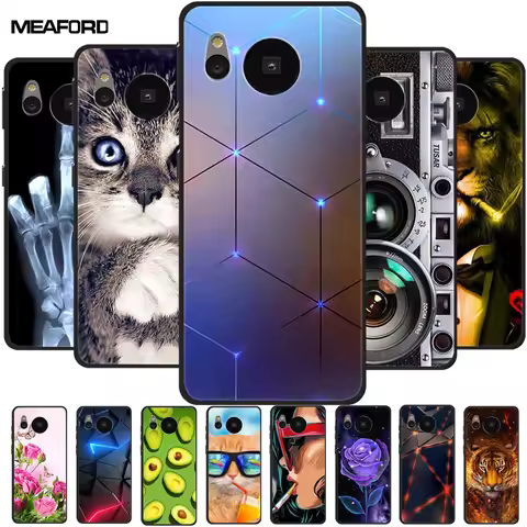 For Sharp Aquos Sense8 Case SH-54D Fashion Soft TPU Silicone Back Covers for Sharp Aquos Sense 8 SHG