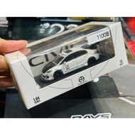 Model Car TimeMicro Honda Civic (FD2) Widebody in white Scale: 1:64 Limited 999 Toy Gift Collectible