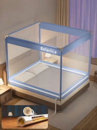 JIFANPAUL | Mosquito Net for Babies with Full Enclosure and Floor Prevents Falling Off Bed and Mosqu