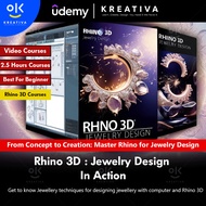 Rhino Video Course-Rhino 3D  Jewelry Design In Action | learn Rhino | Rhino Course