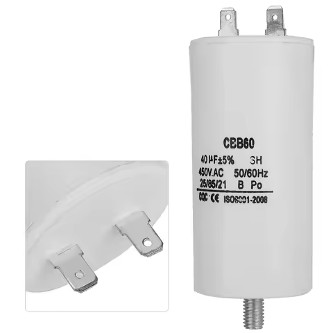 CBB60 450V 40uf Capacitor For Washing Machine 50/60Hz 40uf Capacitor