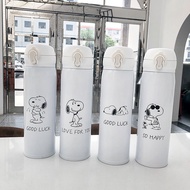 READY STOCK !! [Malaysia Seller] Snoopy Stainless Steel Vacuum Thermos Flask Star Flask 500ml [not 3