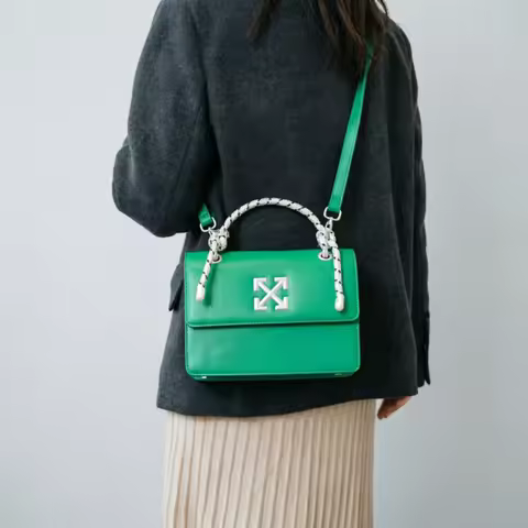 Women's Messenger Bag Featuring Leather Details Luxury Brand Exclusive Famous Designer Touch Classic
