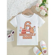 Customa Name T-Shirt Princess Magic Capybara 3rd/4th/5th/6th/7th/8th/9th Birthday Print T-Shirt Girl