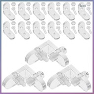 15pcs Clear Acrylic Corner Braces for Display Cabinets Transparent Acrylic Corner Bracket Corner Bra