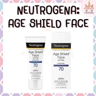 *พร้อมส่ง/ของแท้‼️* Neutrogena Age Shield/ Invisible Daily/ Clear Face/ Ultra Sheer Facial Sunscreen ครีมกันแดด