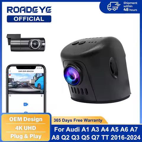 Dash Cam for Audi A1 A3 A4 A5 A6 A7 A8 Q2 Q3 Q5 Q7 Q8 TT RS S 2016 to 2024,4K Dashcam Wifi Dash Came