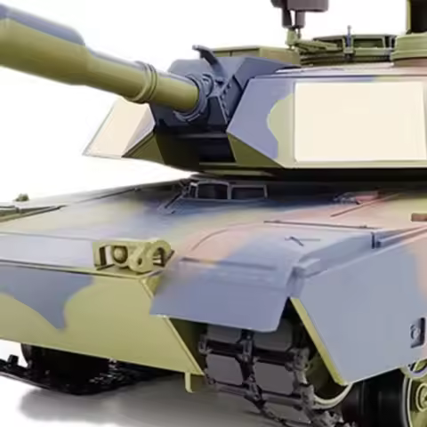 2.4G Henglong 1/16 7.0 Mainboard Plastic M1A2 Abrams Radio RTR RC Tank 3918 Barrel Recoil BB IR Batt