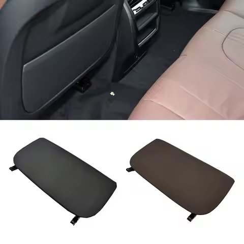 For BMW X5 X6 X7 Car Seat Back Panel Leather Backrest Storage Pocket Cover Accessory Replacement Bla