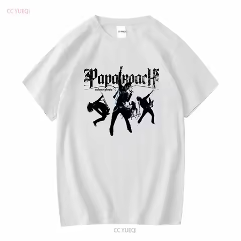 Cotton T Shirt Papa Roach Metamorphosis Album Jacoby Shaddix Jerry Horton vintage Washed designer cl