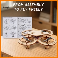 [TS] Diy Drone Kit Educational Drone Kit Wooden Diy Drone Puzzle Model Kit Handmade Remote Control M