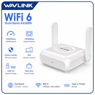 WAVLINK AX3000 Router VPN Portable Travel Wi-Fi 6 with LAN/WAN Gigabit, for Public & Hotel Use, Crui