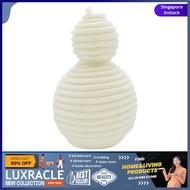 [sgstock] Candle by the Hour 100-Hour Snowman Candle Refill, Eco-friendly Natural Beeswax with Cotto