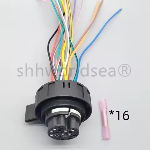 shhworldsea 16P Automatic Transmission Connector 420 973 716 With Wires DL501 TCM Wire Connector 0B5