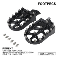 JFG MOTO Footpegs เหยียบสำหรับ DR650SE RM85 DR-Z125L อุปกรณ์มอเตอร์ไซค์