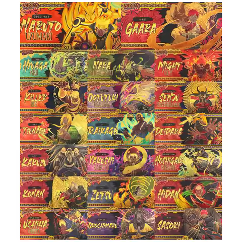 30 classic Japanese anime movie Naruto cards hot online limited quantity game gifts souvenirs collec