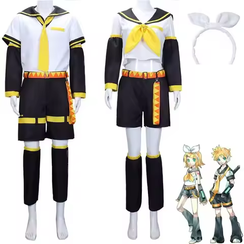 Rin Len Uniform Cosplay Rin Len Miku brother sister cosplay costumes kagamine rin cosplay cosplay cl