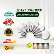 E27 LED Light Bulb 3W/ 7W/ 9W/ 12W/ 15W (3000K/ 4000K/ 6500K)
