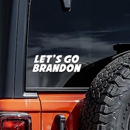 WSQ Lets Go Brandon Vinyl Bumper Sticker Decal - 8 Inches - Lets Go Brandon Sticker for Car Truck SUV Van Window Bumper Wall Laptop Tablet Cup Tumbler and Any Smooth Surface