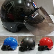 SIRIM CERTIFICATE Helmet sgv wings black blue red grey steng HALF visor bogo dark smoke