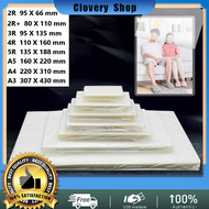 Laminating film a4/a3แผ่นเคลือบขนาด ขนาดต่างๆ กระดาษเคลือบ แพ็คละ 100 แผ่น80-125mic พลาสติกเคลือบ ใช