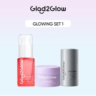 Glad2Glow SPECIAL BUNDLE 3in1 3pcs Paket Skincare Moisturizer Serum Cl