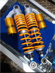 โช๊คหลังโอลิน Ohlins สีเหลือง สำหรับ Wave/Dream สูง 320mm