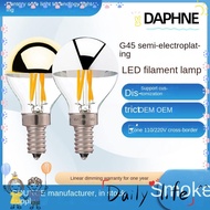 DAPHNE LED Light Bulb, E12/E14/E26/E27 4W Crystal Light Bulb, 2023 semi-plated Warm White Incandesce
