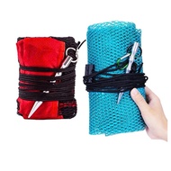 Fish net bag 55cm wide, 1m5, 2m, 2m5 to 3m long, black, blue