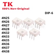 5PCS  New 4N25 4N26 4N27 4N28 4N32 4N33 4N35 4N36 4N37 4N38 DIP6 Optocoupler chip In Stock 100% Quat