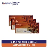 Beryl's 24% White Chocolate Compound Bar 200g Set of 3