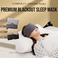 COMPOLUV Premium Blackout Sleep Mask – 99% light blocking sleep eye mask | blackout sleep mask