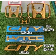Emblem Logo Honda Gold Honda city GN2 GM2 GM6 Facelift TMO 2009-2020