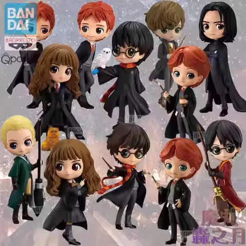 Authentic Bandai Glasses Factory Qposket Harry Potter Hermione Ron Malfoy Snape Q-Version Figurine O