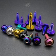 NARCIS Self Tapping Screw, Titanium GR5 Torx Umbrella Screw, M4 M5 Torx Drive Titanium Fastener