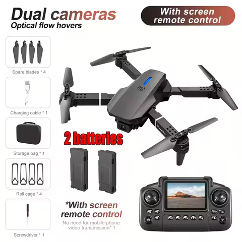 E88PRO Drone 8K 5G HD Dual Camera Aerial Photography Remote control screen display Control Aircraft 