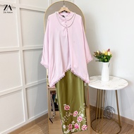 ZOE ARISAH Emberly Ressica Baju Kurung Pario 2026 Muslimah Floral Printed Modern Raya Wanita Lace Pl