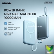 VIVAN Magnetic Wireless Powerbank 10000mAh fast charging iPhone W13