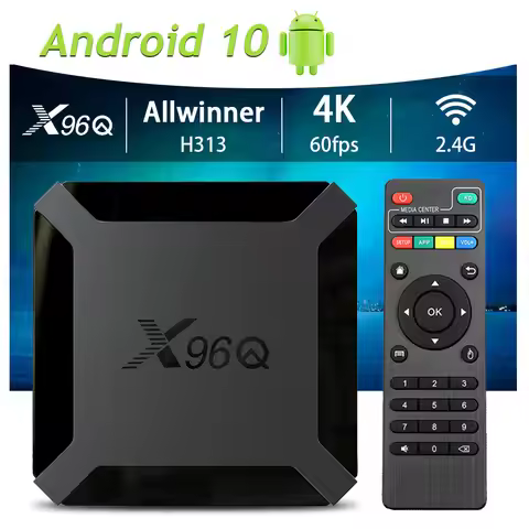 X96Q Android 10.0 Smart TV BOX 1G 8G/2GB 16GB Allwinner H313 Quad Core 4K HD Set Top Box Media Playe