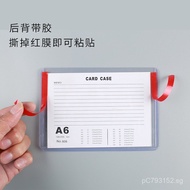 Hard Transparent Adhesive A5Back with Card Holder  A3Plastic Sleeve Hard Card Sleeve A6Paste A4 Hard