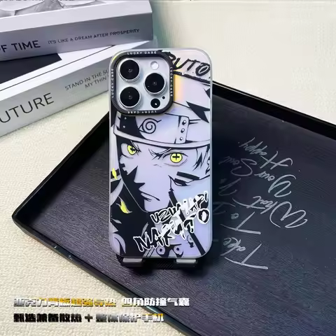 3D Uzumaki Naruto Uchiha Sasuke Phone Case for iPhone 17ProMax 11 12 13 14 15 16 17 Pro Max Plus Air