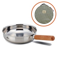 [BellRock] premium Stainless steel frying pan 24cm | Camping frying pan | Korea pan | Induction avai