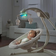 搖搖椅美國Ingenuity嬰兒電動搖搖椅寶寶搖籃躺椅哄睡哄娃神器安撫搖床