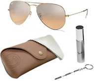 RB3025 Classic Gradient Aviator Shape Sunglasses With Eyewear Kit Bundle - Adjustable Nose Pads - Id