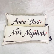 Personalise Name Long Pillow Bantal Panjang Custom Tulis Nama Siap Inner Pelbagai Saiz Size